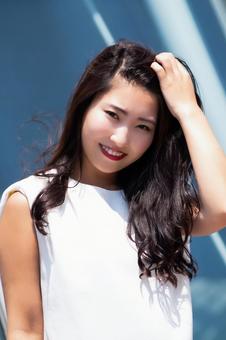 真夏の女性 真夏の女性の写真