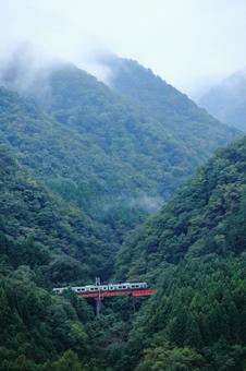 仙山線を走るローカル列車 仙山線を走るローカル列車 鉄道,風景,ローカル線の写真素材