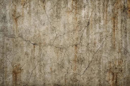 【背景素材】ぼろぼろのコンクリートの壁の写真