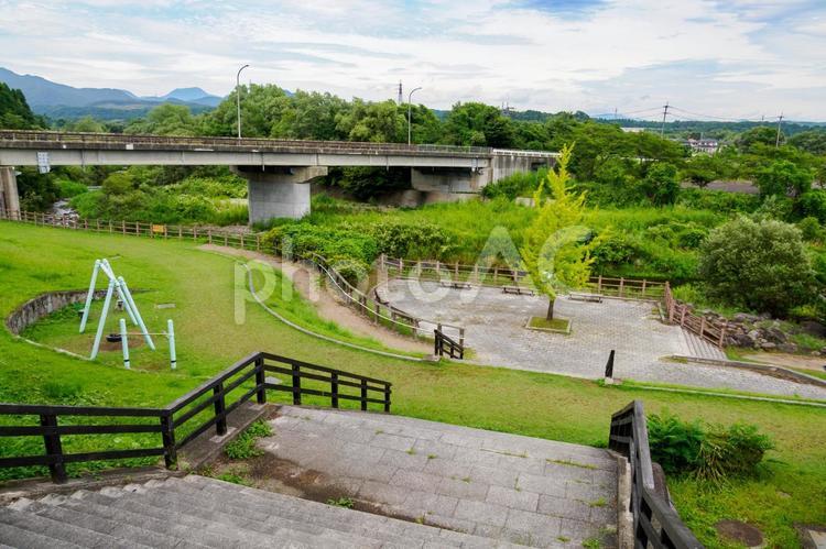 北川河川公園の風景⑵ 公園,北川河川公園,宮城県の写真素材