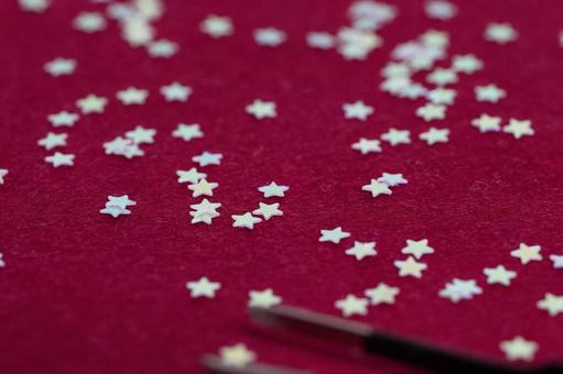 Macro of star confetti, JPG