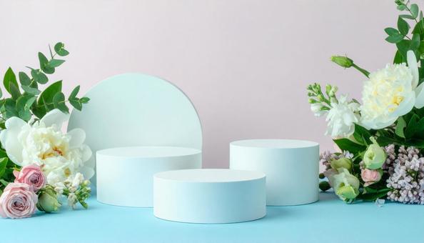 観葉植物などのディスプレーの写真