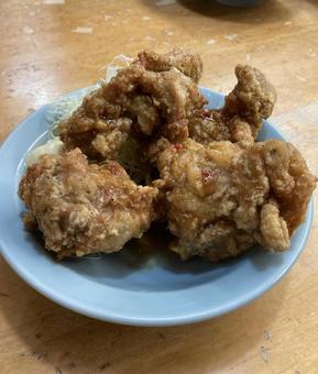 唐揚げ 唐揚げ 唐揚げ,からあげ,ご飯の写真素材