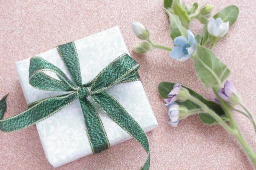 Green ribbon present box, JPG Green ribbon present box, JPG