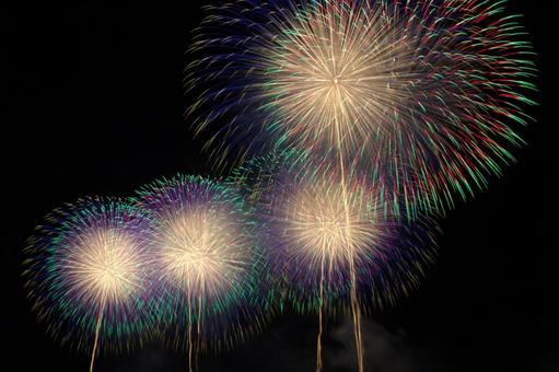 25柏崎ぎおん祭り　花火 花火,風景,きれいの写真素材