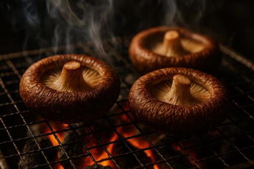 炭火焼しいたけ 炭火焼しいたけの写真