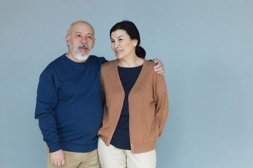 Elderly couple 1 cuddling, JPG Elderly couple 1 cuddling, JPG