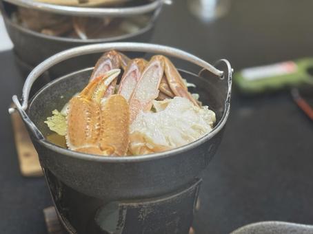 松葉蟹のしゃぶしゃぶ 松葉蟹,かにしゃぶ,かにの写真素材