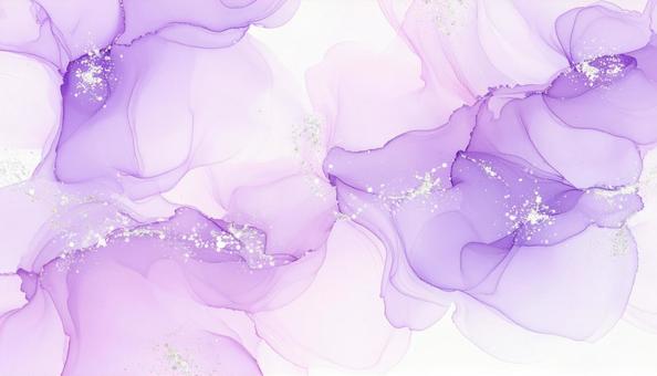 柔らかな紫のインクアート 柔らかな紫のインクアートの写真