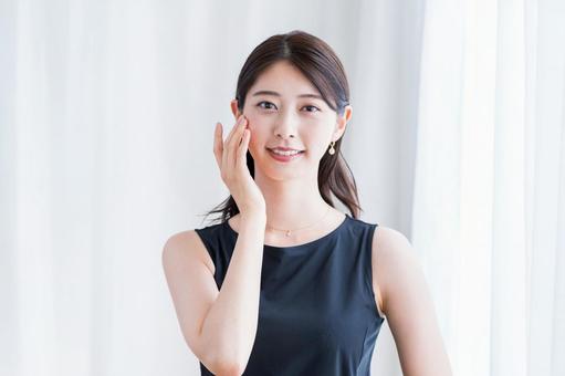 ビューティーイメージ 女性,メイク,ライフスタイルの写真素材