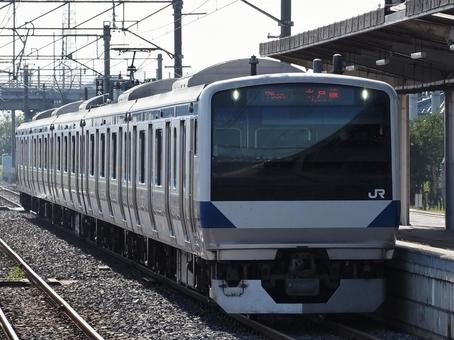 E531系 水戸線 下館駅 e531系,常磐線,常磐快速線の写真素材