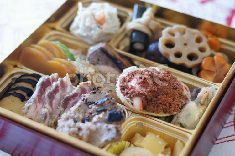 お正月のおせち料理 おせち料理,正月,料理の写真素材