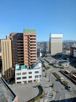 Scenery around Hirosaki Station, aomori prefecture, aomori sightseeing, hiroshima city, JPG