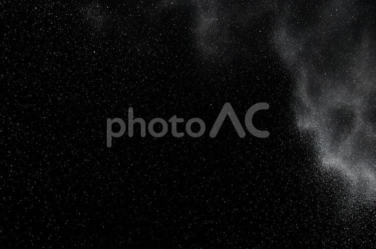 粉塵（右上集中全体に粒子が散るパターン） 粉塵,粉,粒子の写真素材