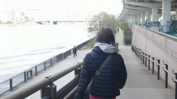 Photo, female, rear view, occipital region, 