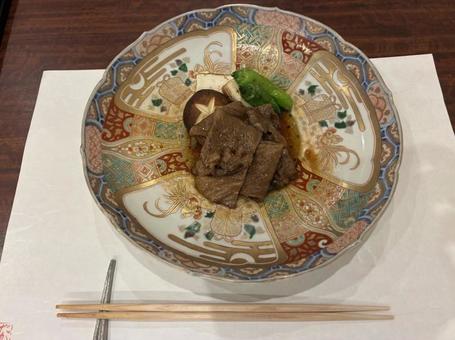 料亭の牛肉料理 料亭の牛肉料理 料亭,美味しい,料理の写真素材