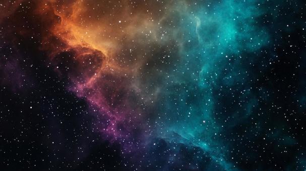 星雲と星空の背景の写真