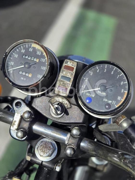 錆びれたバイクのメーター周り バイク,オートバイ,整備の写真素材
