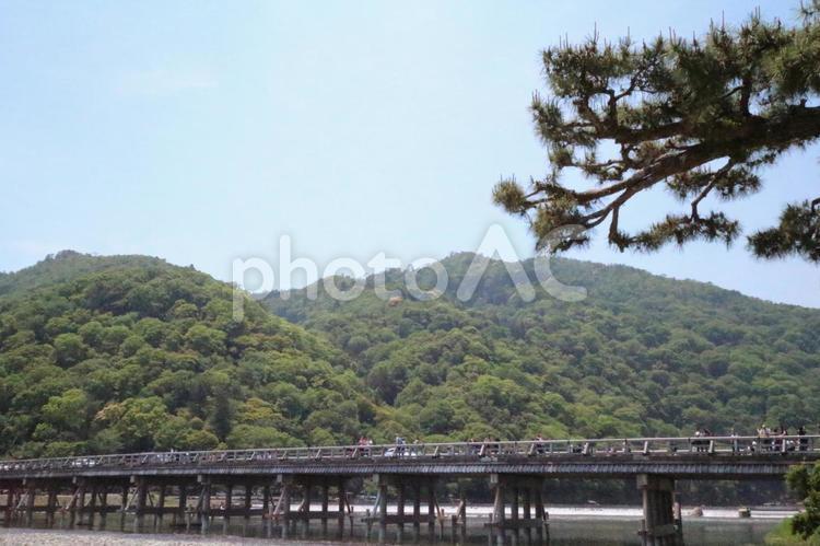 渡月橋/Kyoto 京都,嵐山,渡月橋の写真素材