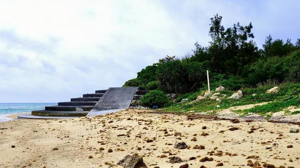 Gigahama and Wanahama beaches on Tsuken Island in Uruma City, Okinawa Prefecture, JPG