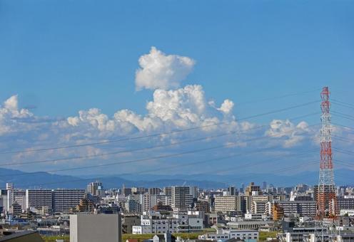 青空 青空 青空,都会,空の写真素材