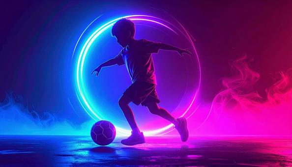サッカー少年 サッカー少年の写真