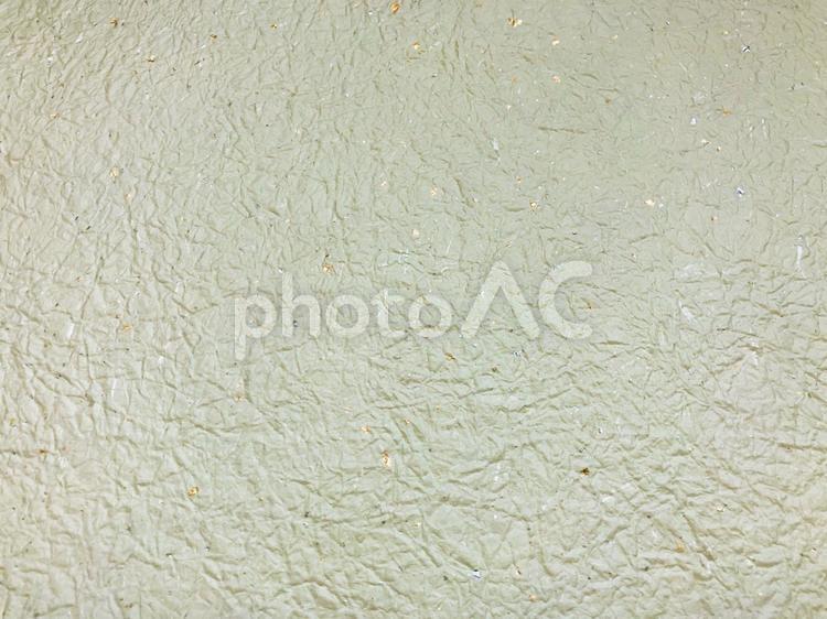 立体感のある和紙　金銀箔入り　ホワイト系 和紙,ホワイト系,白の写真素材