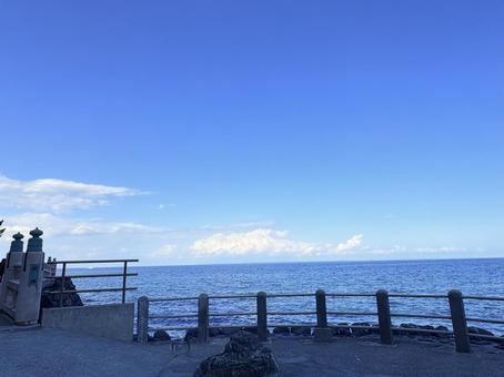 青空と水平線・静かな海の風景 青空と水平線・静かな海の風景 海,青空,水平線の写真素材