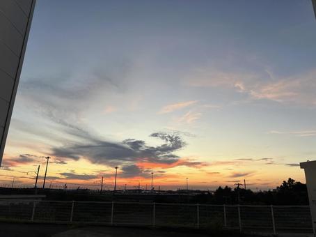 Bright red sunset, JPG