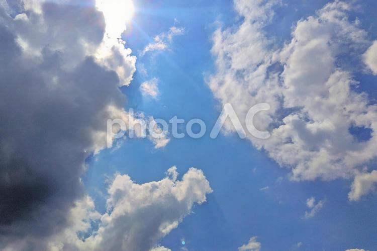 夏空 夏の空,夏,風景の写真素材