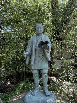 二宮さん 像,銅像,旅の写真素材