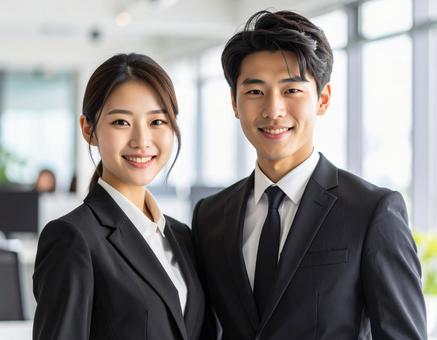 働く男女の同僚ビジネスパーソンの写真