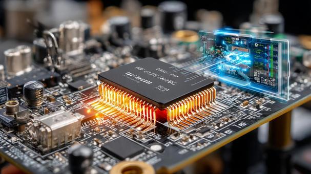 未来技術の半導体チップ 未来技術の半導体チップ マイクロチップ,プロセッサ,cpuの写真素材
