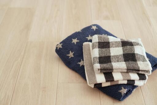 畳まれたタオル タオル,洗濯,洗面所の写真素材