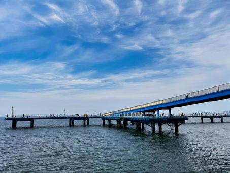 海岸 海釣り,海釣り公園,休日の写真素材