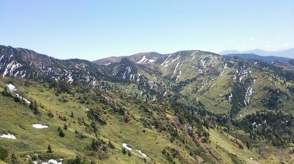 絶景の景色 絶景の景色 秋,山,すすきの写真素材