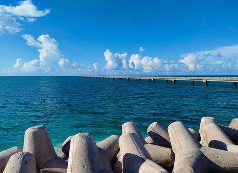 17END 下地島,海,伊良部島の写真素材