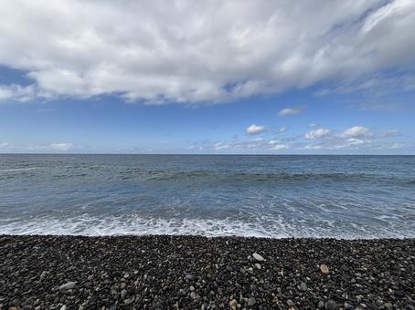 海 水平線 日本海 新潟県 海 水平線 日本海 新潟県の写真