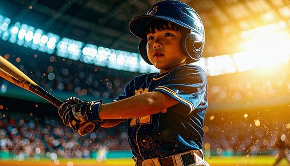 野球少年の写真