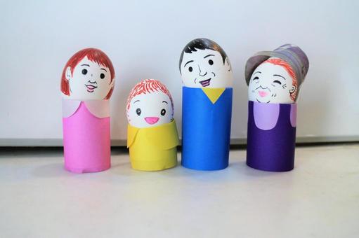 おばあちゃんと４人 おばあちゃん,女性,ママの写真素材