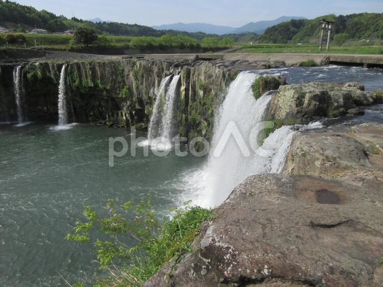 田園の滝 滝,東洋のナイアガラ,滝壺の写真素材