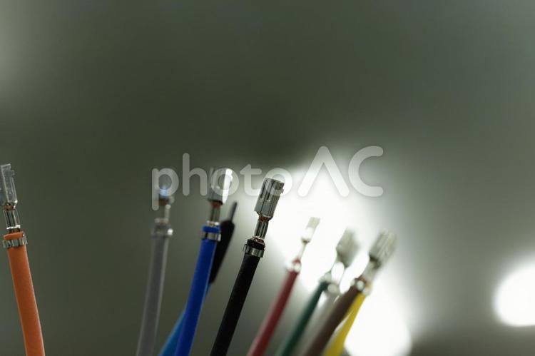 【電線】ケーブル加工・ワイヤーハーネスイメージ【仕事】 電線,電線加工,ケーブルハーネスの写真素材