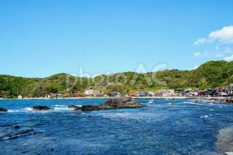 島根・松江美保関の惣津海岸 美保関,惣津海岸,岩場の写真素材