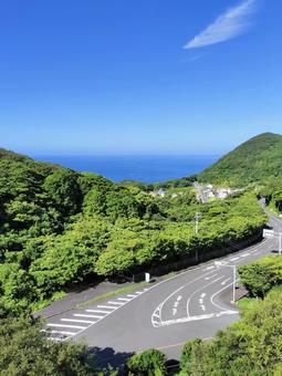 高知県の夏の海と空(足摺岬近辺) 高知県の夏の海と空(足摺岬近辺) 高知県,足摺,海の写真素材