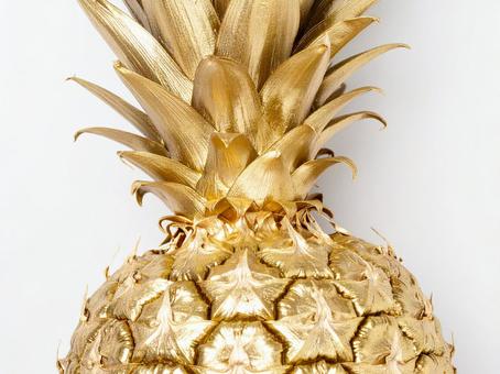 金のパイナップル 金のパイナップルの写真
