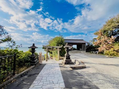 粟嶋神社 縁結,結,風景の写真素材