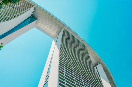 【シンガポール】マリーナベイサンズ シンガポール,植物園,ベイフロントの写真素材