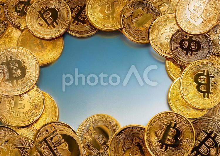 金貨・硬貨の枠 金貨,コイン,海外の写真素材