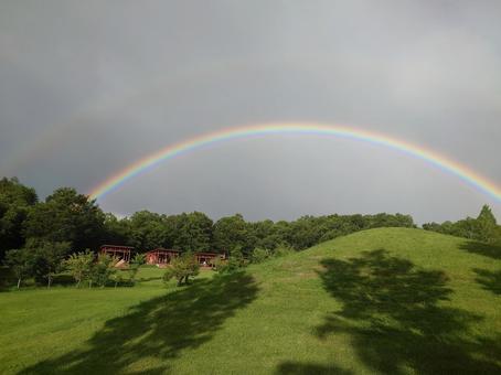 高原の虹 高原の虹の写真