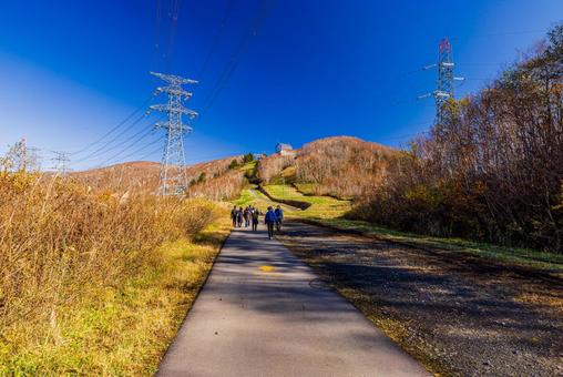 新潟県 苗場の秋景色 新潟県 苗場の秋景色 紅葉,秋,苗場ドラゴンドラの写真素材